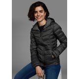 Polarino Steppjacke, mit Kapuze, für kühle Tage, aus leichtem Webmaterial, wasserabweisend