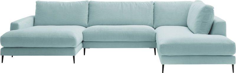 INOSIGN Wohnlandschaft "Downtown XXL B/T/H: 341/223/84 cm Loungemöbel zum Relaxen", weicher Sitzkomfort, Cord-Bezug, weicher Sitzkomfort U-Form