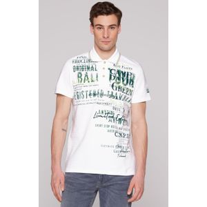 CAMP DAVID Poloshirt, mit Logo Print