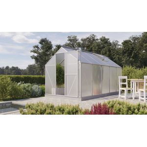 Vitavia Gewächshaus "Eos 7500", Alu-Profile, Stahlfundamentrahmen, 4 mm Hohlkammerplatten