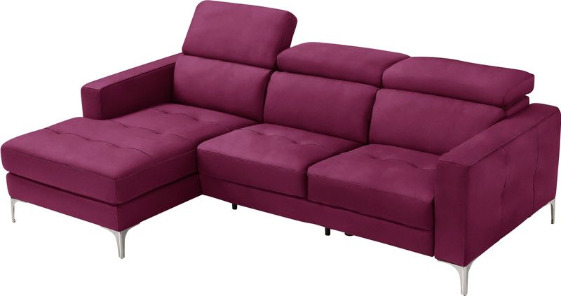 Egoitaliano Ecksofa "Matt, erstklassiger Sitzkomfort, aufwendige Detailverarbeitung, L-Form", mit verstellbaren Kopfteilen zum Relaxen