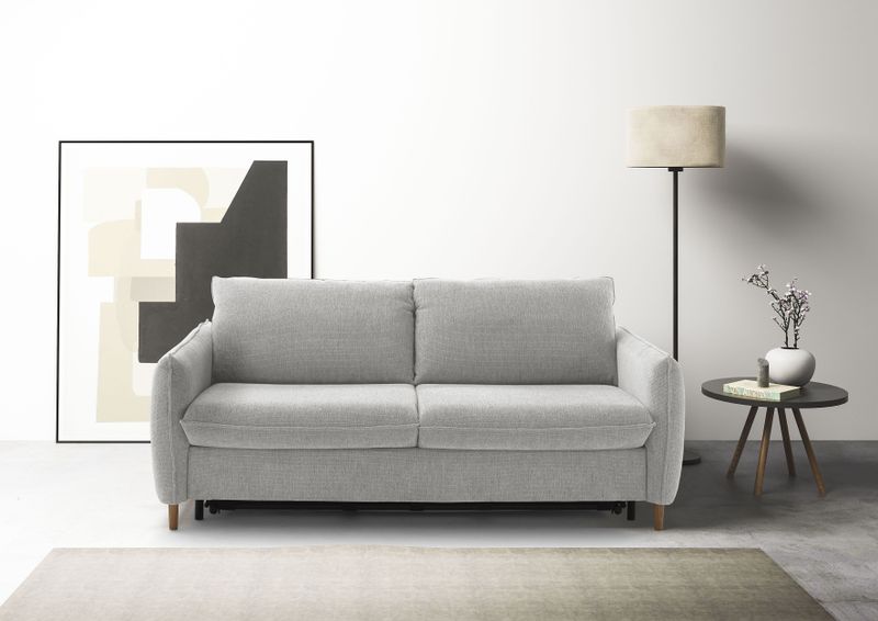 Places of Style Schlafsofa "Bacoli für Dauerschläfer geeignet durch hochwertigen Faltbeschlag", in 3 Breiten und 3 Matratzenausführungen, belastbar 200 bis 270 kg