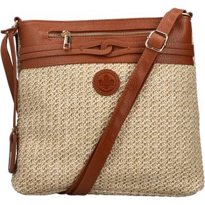 Rieker Umhängetasche, Schultertasche, Damen-Tasche mit abnehmbarem Logo-Anhänger