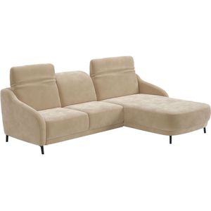 sit&more Ecksofa "Blues L-Form", wahlweise mit Klapptisch und USB
