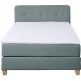 Home affaire Boxspringbett "Fargo", inkl. Topper, in 3 Matratzenarten, in Samt- oder Strukturstoff