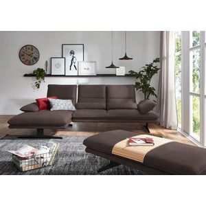 W.SCHILLIG Ecksofa "broadway, Designsofa mit tollem Sitzkomfort", Sitztiefenverstellung, Kopfteil- & Seitenteilverstellung, Breite 291cm