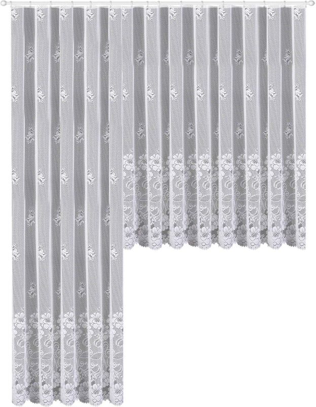 Weckbrodt Gardine "Rostock", (1 St.), Jacquard, strukturiert, Allover, Motiv, Bordüre, nach Maß, Store