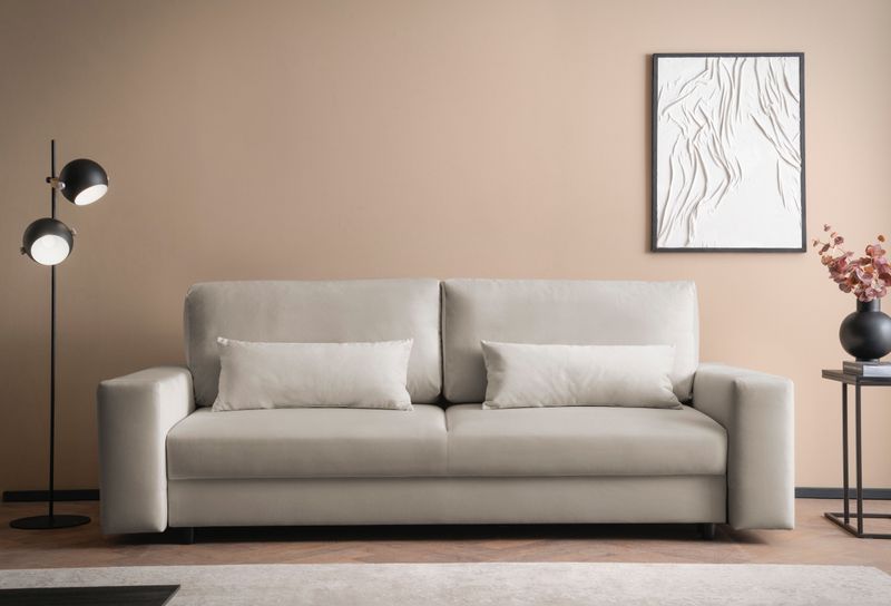 LeGer Home by Lena Gercke Schlafsofa "Imoga, Polster mit Schlaffunktion, 3-Sitzer Sofa, Couch mit Bettkasten", in modernen Farben und Stoffen, Bettfunktion, Liegefläche: 200x150 cm