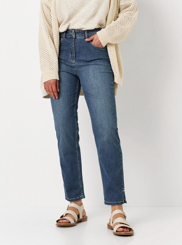 TONI 7/8-Jeans, geschlitzt, mit Stretch