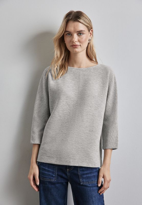 STREET ONE 3/4-Arm-Shirt, mit feiner Struktur