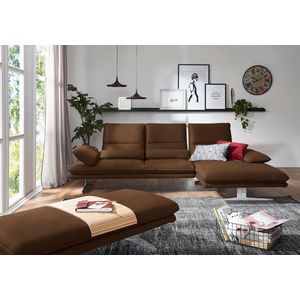 W.SCHILLIG Ecksofa "broadway, Designsofa mit tollem Sitzkomfort, L-Form", Sitztiefenverstellung, Kopfteil- & Seitenteilverstellung, Breite 291cm