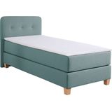 Home affaire Boxspringbett "Fargo", inkl. Topper, in 3 Matratzenarten, in Samt- oder Strukturstoff