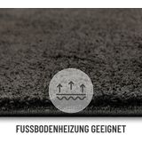 Wecon home Hochflor-Teppich "Manta", rechteckig, 25 mm Höhe, Läufer, Langflor maschinell gewebt, robust, Wohn- & Schlafzimmer, uni