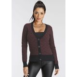 Melrose Strickjacke, mit Kontrastdetails und Knöpfen