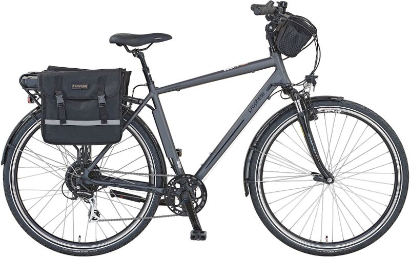 Prophete E-Bike "Entdecker e9000", 8 Gang, Shimano, Acera, Heckmotor 250 W, (mit Lenkertaschen-mit Seitentasche), Pedelec, Elektrofahrrad für Damen u. Herren