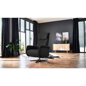 Places of Style Relaxsessel "Cartore Fuß schwarz, manuelle oder motorische Verstellung mit Akku", drehbar, hochwertiger Kaltschaum, Drehsessel