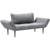 INNOVATION LIVING ™ Schlafsofa "Zeal Designsofa mit verstellbaren Armlehnen", im Scandinavian Design, Styletto Beine, inklusive Rückenkissen