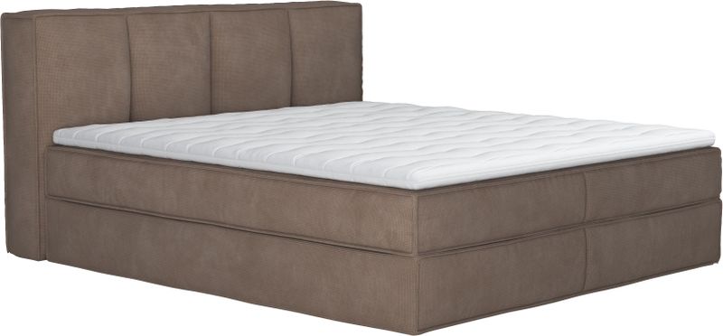 Home affaire Boxspringbett "Sacy", Boxbett inkl. Topper, 2 Matratzen, Härtegrade H2, H3 und H4 wählbar