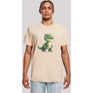 F4NT4STIC T-Shirt "Süßer grüner Dino", Premium Qualität