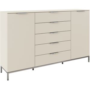 rauch Kombikommode "Kommode Türkommode Sideboard Kombikommode FLIPP", (Breite 160/180 cm mit 4 Einlegeböden), 2-türig mit 5 Schubladen und Soft-Close-Funktion in zwei Breiten