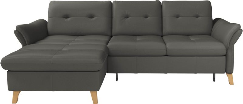 sit&more Ecksofa "Göteborg", Sitztiefenverstellung und Federkern, wahlweise mit Bettfunktion