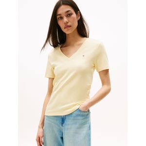 Tommy Hilfiger T-Shirt "SLIM CODY V-NK SS", mit Logostickerei