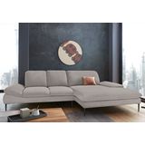 W.SCHILLIG Ecksofa "enjoy&MORE, Designsofa, elegant und bequem, L-Form", Sitztiefenverstellung, Füße schwarz pulverbeschichtet, Breite 310 cm