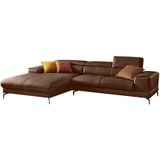 W.SCHILLIG Ecksofa "piedroo, Designsofa mit tollem Sitzkomfort, elegant und bequem, L-Form", Kopfteilverstellung, wahlweise mit Sitztiefenverstellung, Breite 303cm