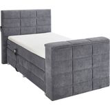 ED EXCITING DESIGN Boxspringbett "Denver", inkl. Motorverstellung, Duo-Matratze, Topper, und motorisierter TV-Halterung bis 40 Zoll