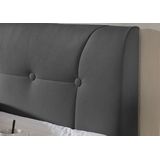 Home affaire Boxspringbett "Calloway", inkl. Topper, XXL-Ausführung, in 4 Farben, 5 Breiten, 3 Matratzenarten