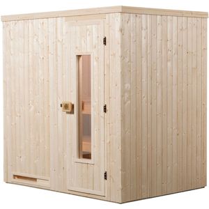 weka Sauna "Elementsauna HALMSTAD 1", vorgefertigte Elemente, isolierte Holztür