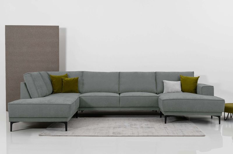 Places of Style Wohnlandschaft "Oland", XXL, im zeitlosem Design und hochwertiger Verabeitung