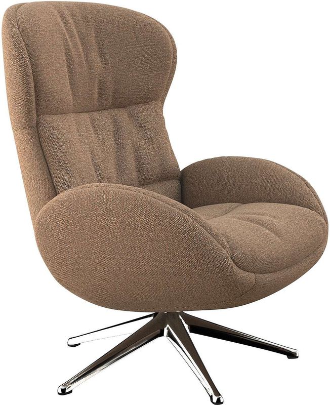 FLEXLUX Relaxsessel "Haze, TV-Sessel, Fernsehsessel, Polstersessel,", Rückenteilverstellung, drehbar, Fuß Alu