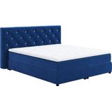 COTTA Boxspringbett "Castle", mit Strasssteinen im Kopfteil, inkl. Topper