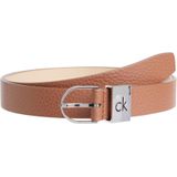 Calvin Klein Ledergürtel "CK LOOP THIN ROUND BUCKLE 2.5", Logoprägung