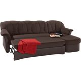 DOMO collection Ecksofa "Elva, zeitlose Formensprache, elegante Rückensteppung, L-Form", wahlweise mit Bettfunktion und Federkern