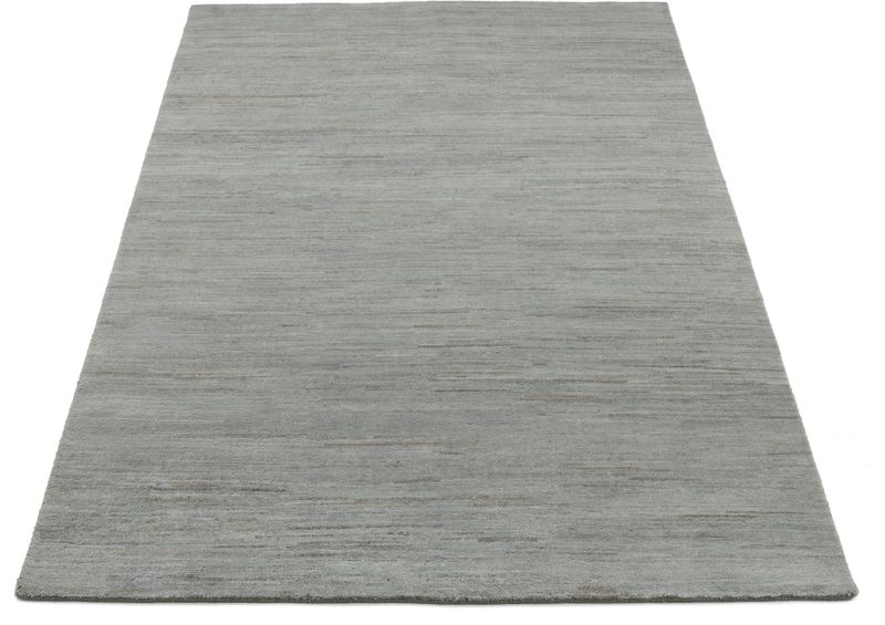 OCI DIE TEPPICHMARKE Teppich "HIMALI UNI", rechteckig, 5 mm Höhe, handgeknüpft, hochwertige Wolle, fußwarm, Wohnzimmer