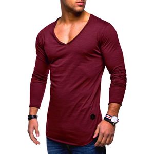 behype Langarmshirt "NUKE L/S", mit V-Ausschnitt