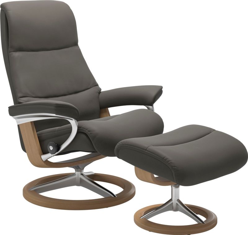 Stressless Relaxsessel "View", mit Signature Base, Größe M,Gestell Eiche