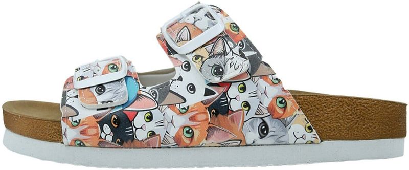 DOGO Pantolette "Stella Cat Audience Damen Sandalen/ Sandaletten / Female", Vegan