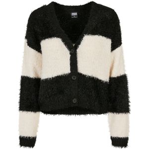 URBAN CLASSICS Strickjacke "Urban Classics Damen Ladies Short Oversized Feather Cardigan"