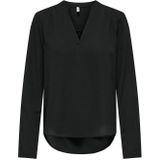 ONLY Blusenshirt "ONLNOVA LIFE VIS L/S JOSIE TOP SOLID"
