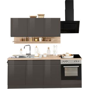 KOCHSTATION Küchenzeile "KS-Virginia", Breite 210 cm, mit oder ohne E-Geräte