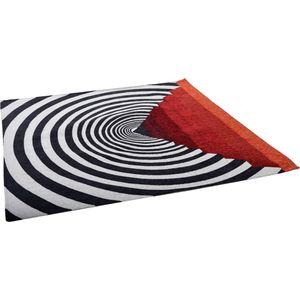 Gino Falcone Teppich "Cosima-117", rechteckig, 3 mm Höhe, flachgewebt, Jaquard, mit Chenillegarn, modernes geometrisches Design