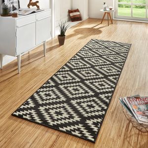HANSE Home Läufer "Nordic", rechteckig, 9 mm Höhe, Kurzflor, Raute, Teppich, Weich, Esszimmer, Kinderzimmer, Flur, Modern