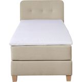 Home affaire Boxspringbett "Fargo", inkl. Topper, in 3 Matratzenarten, in Samt- oder Strukturstoff