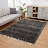 Carpet City Hochflor-Teppich "Pulpy 100", rechteckig, 30 mm Höhe, Läufer, weich, mit Fransen, uni, viele Größen, Wohnzimmer, Schafzimmer