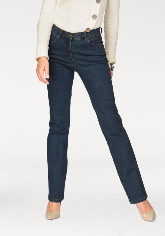 Arizona Gerade Jeans "Annett", bequeme Passform, 5-Pocket-Style, hohe Taille