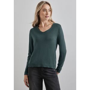 STREET ONE Strickpullover, mit V-Ausschnitt