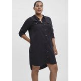 Vero Moda Curve Jeanskleid "VMSILA LS SHORT DRESS MIX GA CURVE NOOS"